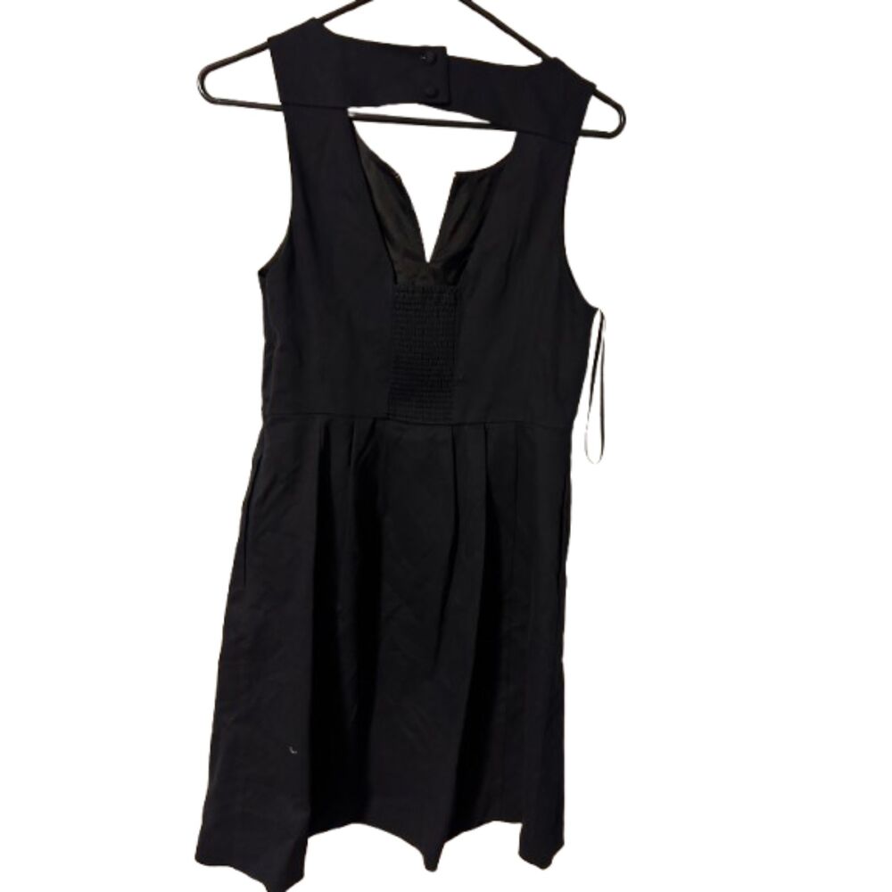 Anthropologie Moulinette Soeurs Perennial Floral Embroidered Midi Dress Black 4 - Picture 3 of 6